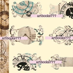 steampunk ephemera-1, scrapbooking, junk journal, digital paper