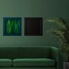 home-decor-abstract-minimalism-pictorial-painting-in-a-wooden-frame-night-black-and-green