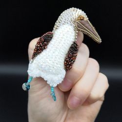Blue Footed Booby brooch pin bird brooch brooches for women