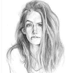 custom drawing portrait personalised painted portrait from a photo to order handmade