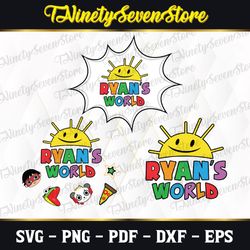 ryan's world design svg, character ryan's world svg, cartoon svg, supper girl svg, file for cricut, png, svg