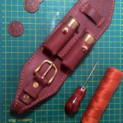 leather pattern bracers for shotgun 12 caliber
