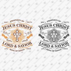 Property Of Jesus Christ Christian Religious Faith Inspirational SVG Cut File