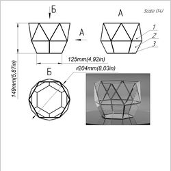 project 216. stained glass printable pattern. brillant3d