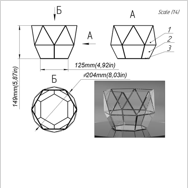 Stained glass printable pattern. Project 216. Brillant3d - Inspire Uplift