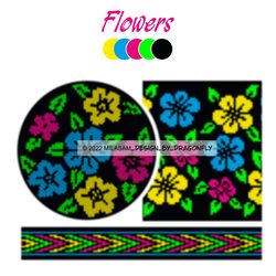 Crochet PATTERN Wayuu mochila bag / Tapestry crochet  / Flowers 2