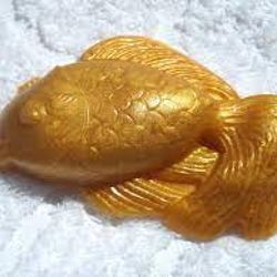 Gold fish plastic mold, fish mold, bath bomb mold, candle mold, golden fish mold, polymer clay mold, soap making mold, w