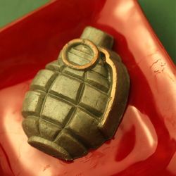Grenade plastic mold, war mold, bath bomb mold, candle mold, weapon mold, polymer clay mold, soap making mold, wax
