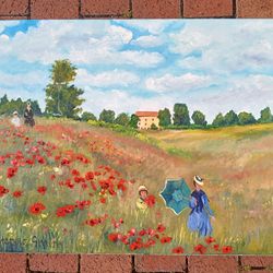 copy of monet "poppy field"