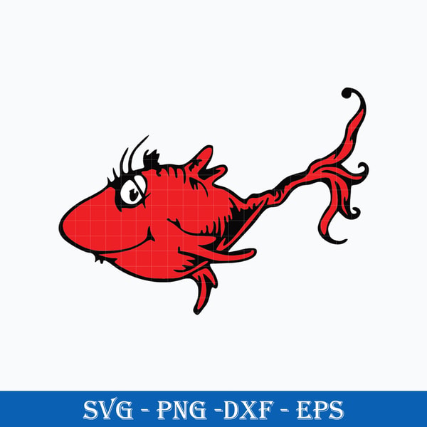 Redfish Character Dr. Seuss Red Fish One Fish Two Fish Red Fish Go Fish! Card Game