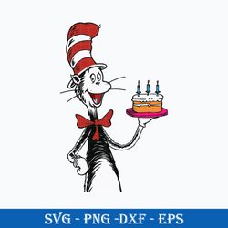 dr. seuss birthday svg, the cat in the hat svg, dr. seuss svg, png dxf eps, instant download