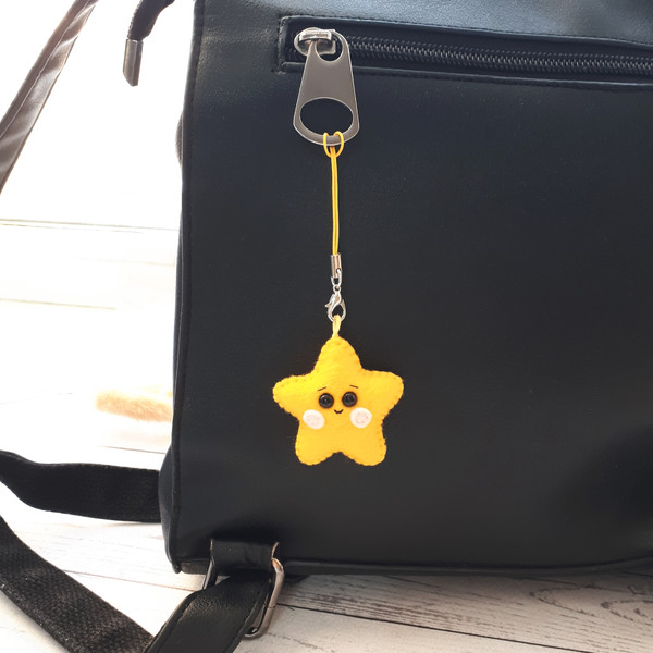 Star-plush-keychain-bag-charm
