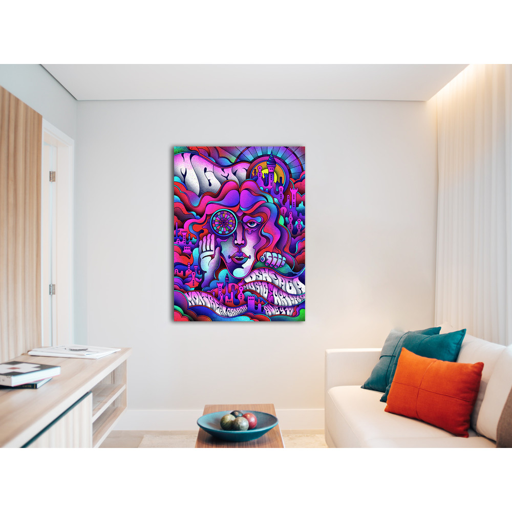 MGMT Montreal concert poster, Canvas Painting, Home Decor, Wall Art, Modern Wall Art, Canvas Poster, Canvas Print, Wall Decor (4).jpg