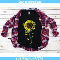 you are my sunshine sunflower jeep svg, you are my sunshine jeep svg, png, dxf, vector for cricut, custom svg, sunflower