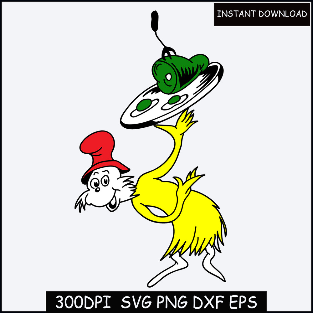 Green Eggs And Ham Svg Layered Item, Cricut, Clipart, Digital Vector Cut File.jpg