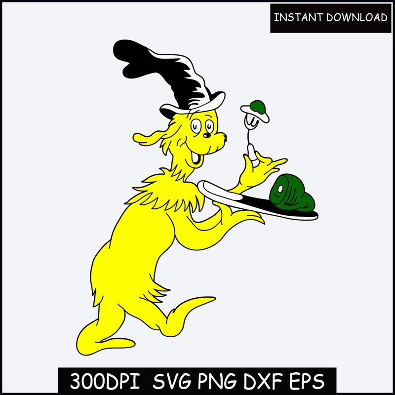 Green Eggs and Ham SVG, Dr Seuss Day SVG, Dr Seuss Clipart - Svg, Dxf, Png, Eps, Pdf - Cricut, Silhouette, Glowforge - Instant Download.jpg