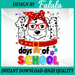 dog dalmation 101 days of school png, dalmatian puppy, 100 days of school png, digital download