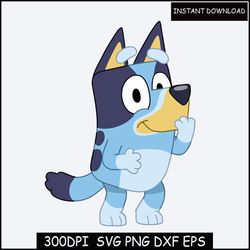 bluey svg bluey png clipart cricut cartoon birthday dad mom tshirt sticker svg file