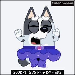 bundle blue dog family svg png, family blue dog svg, blue dog character, blue dog cute svg, bluey svg