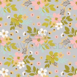 flower dust hand drawn seamless pattern vector illustration