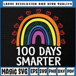 100 days smarter svg png, 100th day of school english teacher svg, 100th day of school, digital download