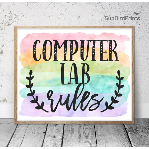 Computer Science Classroom Posters Printable, Computer Lab R | Inspire ...