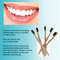 Bamboo Toothbrush Medium Bristle 5-Pack _ Organic Black Toothbrush Set _ Compostable Eco Friendly Wooden Toothbrushes Medium Charcoal Toothbrushes For Adults _