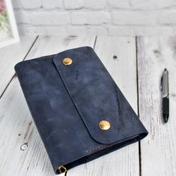 A5 ring binder planner- leather journal refillable