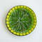 Fused glass small plate - Green glass plate - Fused glass plate for sweets cake