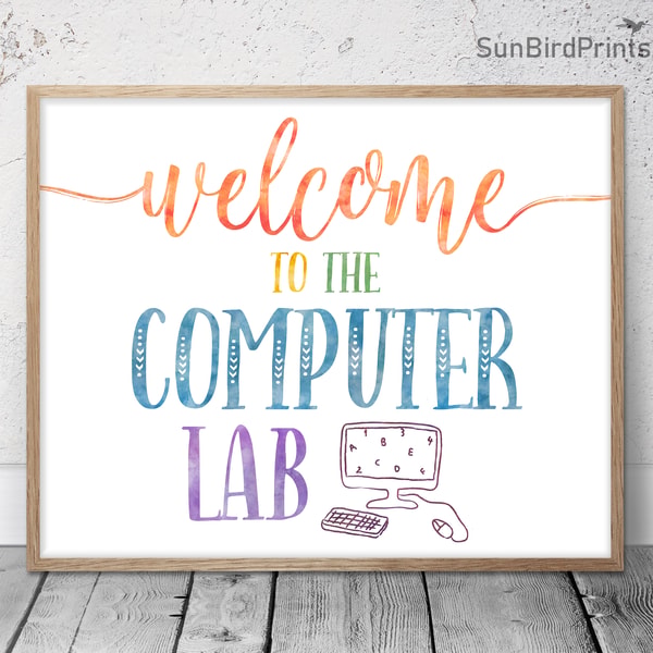 Computer Center Sign
