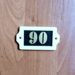 Address apt door number plate 90 room number sign plastic