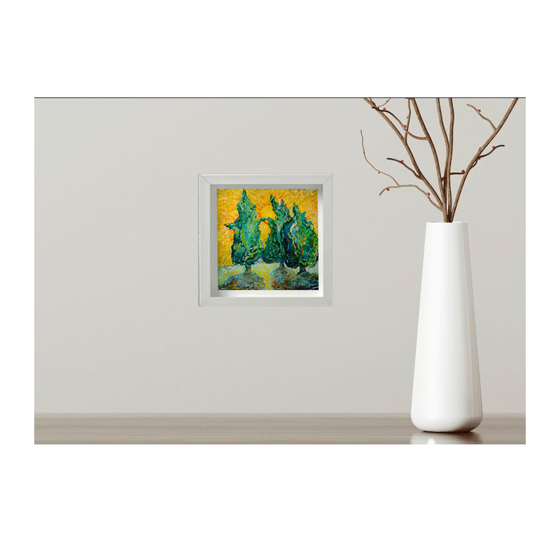Tuscany Oil Painting , Original painting,Tuscan Landscape, Original Oil Canvas, Tree Wall Art , Van Gogh Art-8.jpg