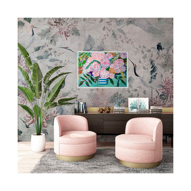 Rose Bouquet ,Painting Floral, Original Art ,Bouquet ,Acrylic Paintings, Pink Flowers Art,Roses Shabby Chic-2.jpg