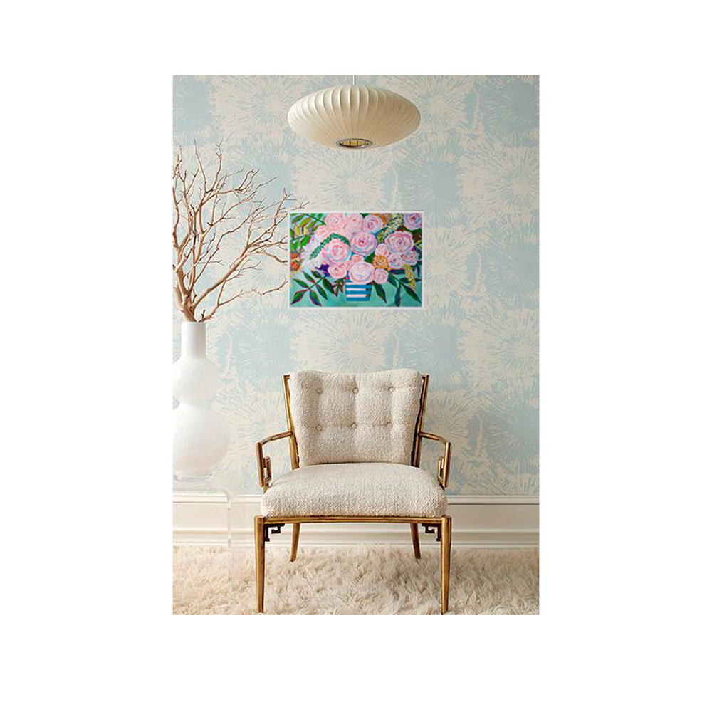 Rose Bouquet ,Painting Floral, Original Art ,Bouquet ,Acrylic Paintings, Pink Flowers Art,Roses Shabby Chic-4.jpg