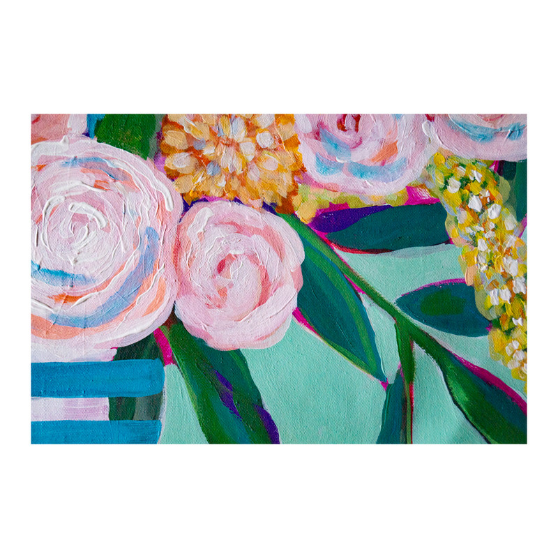 Rose Bouquet ,Painting Floral, Original Art ,Bouquet ,Acrylic Paintings, Pink Flowers Art,Roses Shabby Chic-6.jpg