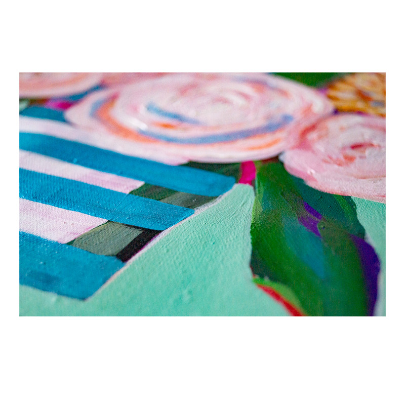 Rose Bouquet ,Painting Floral, Original Art ,Bouquet ,Acrylic Paintings, Pink Flowers Art,Roses Shabby Chic-8.jpg