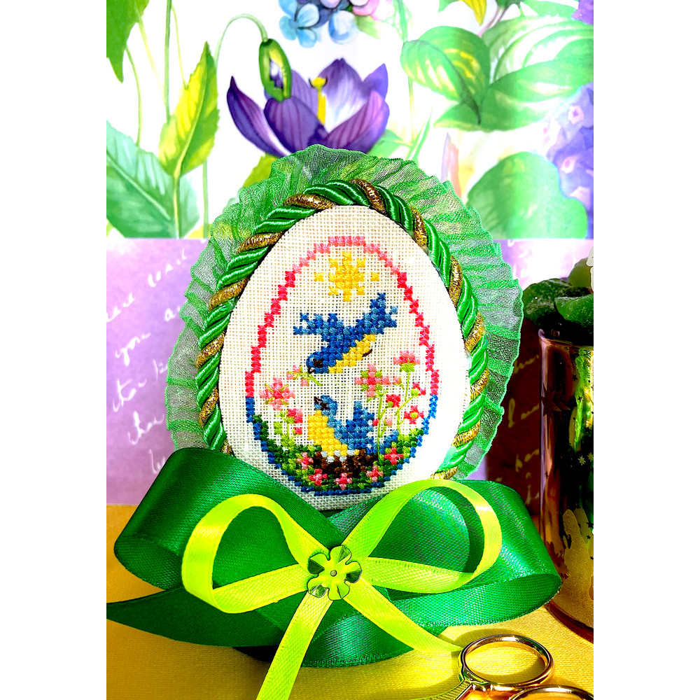 Bird Easter Egg ornament Large photo 1.jpg