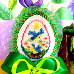 BIRD FAMILY EASTER EGG Ornament cross stitch pattern PDF by CrossStitchingForFun Instant Download, EASTER EGG COLLECTION