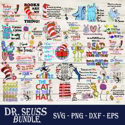dr. seuss bundle svg, dr. seuss vector svg, dr. seuss clipart, dr. seuss quotes svg