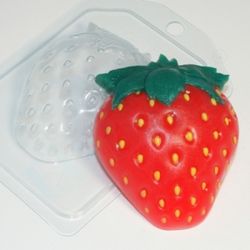 Strawberry plastic mold, food mold, bath bomb mold, candle mold, berry mold, polymer clay mold, soap making mold, wax