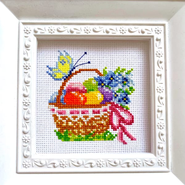 EASTER BASKET cross stitch pattern PDF by CrossStitchingForF - Inspire ...