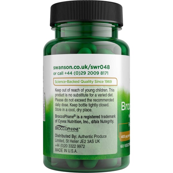 Swanson Sulforaphane - Estratto Di Germogli Di Broccoli - 60 Capsule - Superfood - Foto 3