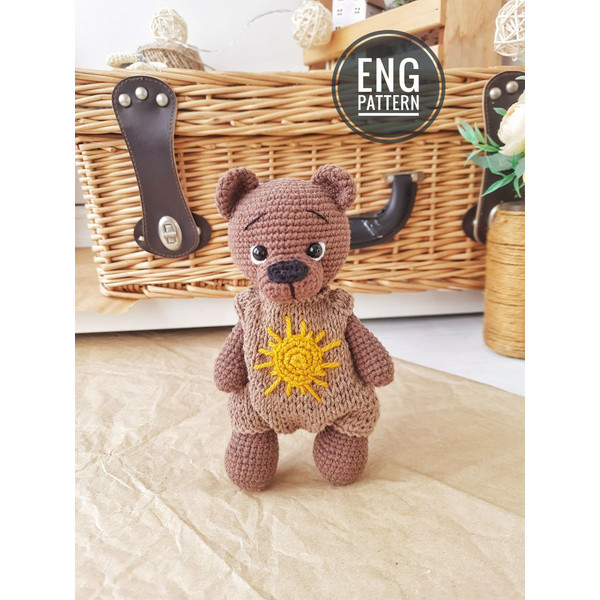 Bear toy crochet pattern amigurumi