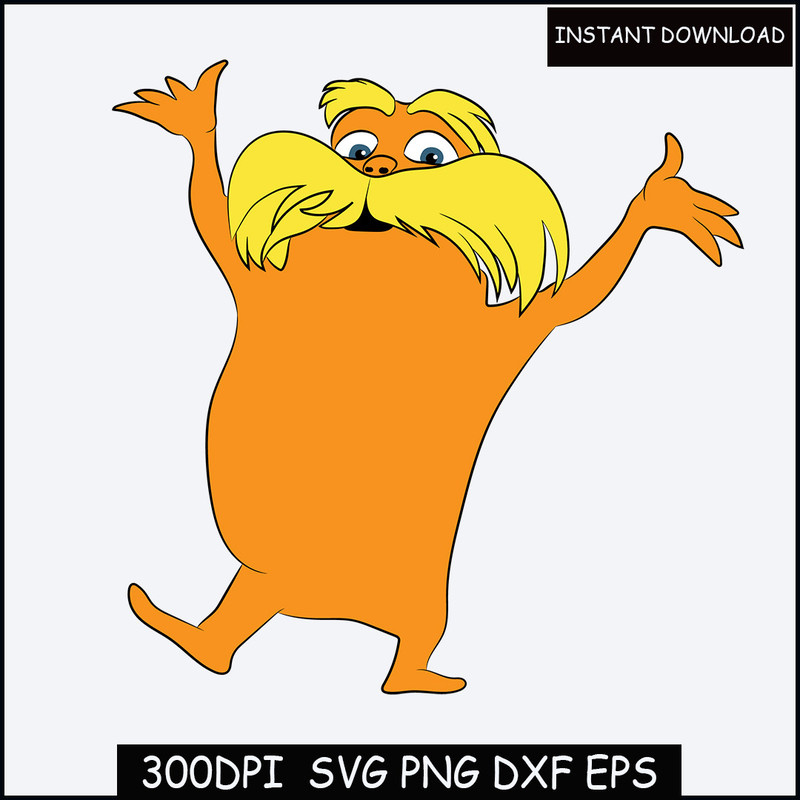 Lorax svg, Dr Seuss svg, Read, reading, america, svg cut files, png, jpg, dxf, print files, sublimation print, commercial, iron on transfer.jpg