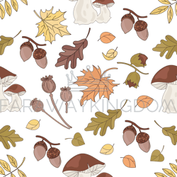 forest landscape nature seamless pattern vector illustration