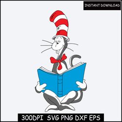 Cute Cat in the Hat Earring SVG File, Book Glowforge Earring Svg Files, D r Seuss Earrings Svg File, Laser Cut Earrings