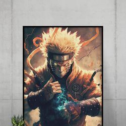 naruto poster art | anime poster decorative painting | wall art living room posters | naruto painting wall art