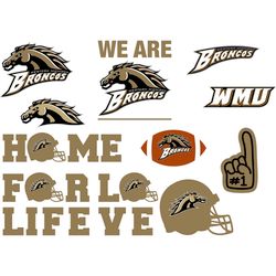 Western Michigan Broncos Bundle NFL Svg, NFL Svg, Football team SVG  Ripped | SVG | PNG | DXF