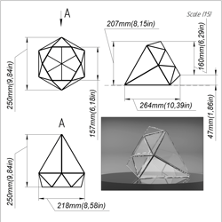 project 241. stained glass printable pattern. brillant3d