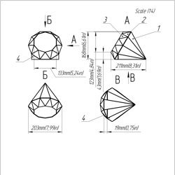 project 245. stained glass printable pattern. brillant3d